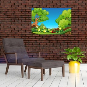 Obraz - Veselí žabiaci (90x60 cm)