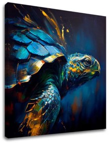 Dekoratívna maľba na plátne - PREMIUM ART - Green Turtle Odyssey