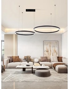 Immax NEO 07216L - LED Stmievateľný luster FINO 93W/230V 60/80cm čierna Tuya+DO