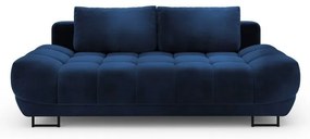 Kráľovskymodrá trojmiestna rozkladacia pohovka so zamatovým poťahom Windsor &amp; Co Sofas Cirrus