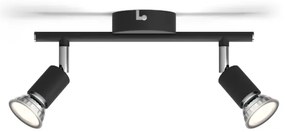 Philips - Bodové svietidlo LIMBALI 2xGU10/50W/230V čierna