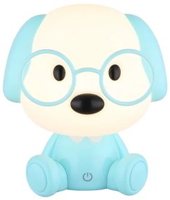 Globo 21761B - LED stmievateľná detská lampička PUPPY 1W/5V 500mAh modrá