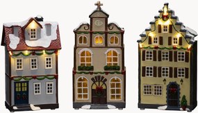 Vianočné LED dekorácie's časovačom Fibre-optic Houses, 2 ks