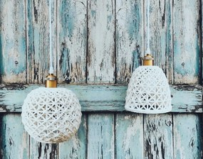 Toolight Toolight, keramická závesná lampa 1xE27 APP1007-1CP, biela, OSW-07534