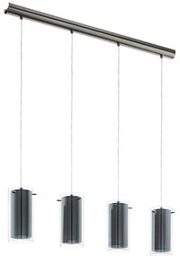 Eglo 99287 - Závesný luster PINTO, textilný, 4xE27/16W/230V