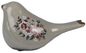 Decorative Figurine Bird 21x9x11 Cm Grey Ceramic - 21*9*11 cm