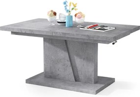 Mazzoni GRAND NOIR betón, rozkladacia, zdvíhací konferenčný stôl, stolík