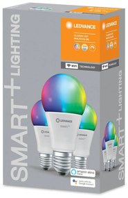 LEDVANCE SMART+ WiFi E27 9,5W Classic RGBW 3ks