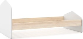 Biela/prírodná detská posteľ v dekore borovice 90x190 cm Estefania - Marckeric