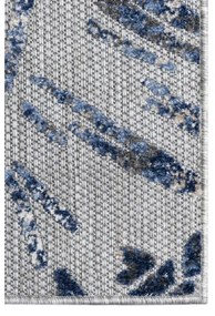 Kusový koberec Palmové lístia sivomodrý 140x200cm