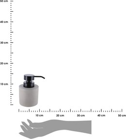 Dávkovač mydla Signature, sivá/s čiernymi prvkami, 320 ml