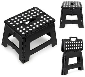 Skládacia stolička TABOR 22 cm čierna