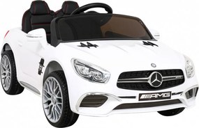 Ramiz Elektrické detské auto Mercedes Benz AMG SL65 S biele + diaľkové ovládanie
