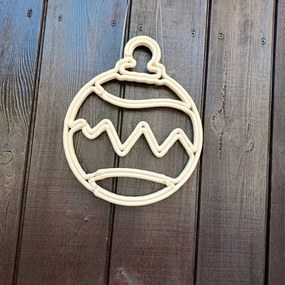 DECOLED Vianočná ozdoba, 30 cm, biela