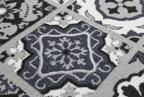 Protišmykový behúň Patchwork - sivý