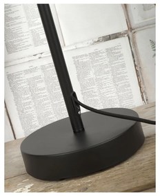 Čierna stojacia lampa s kovovým tienidlom (výška 152 cm) Seattle – it's about RoMi