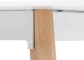 Jedálenský stôl DT-313 biely / naturálny