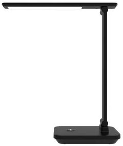 Stolná lampa Platinet 5 W, silná batéria + USB, čierna