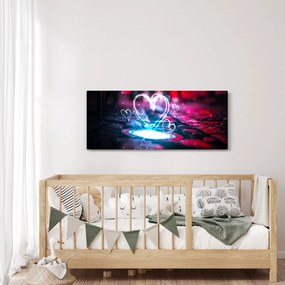 Obraz svetelného srdca (120x50 cm)