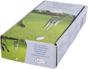 Závesná zvonkohra v striebornej farbe Esschert Design, výška 56,5 cm