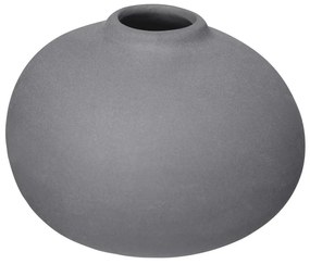 Tmavosivé porcelánové vázy v súprave 3 ks (výška 9 cm) Nona – Blomus