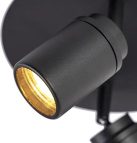 Inteligentný moderný reflektor čierny vrátane GU10 2-svetiel IP44 - Ducha