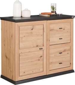 XXXLutz KOMODA, farba duba, tmavosivá, 108/89,5/43 cm Hom`in - Komody - 000003002912