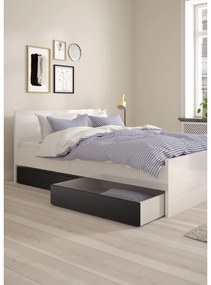 Čierne zásuvky pod posteľ v súprave 2 ks 90x190/140x190 cm Naia – Tvilum