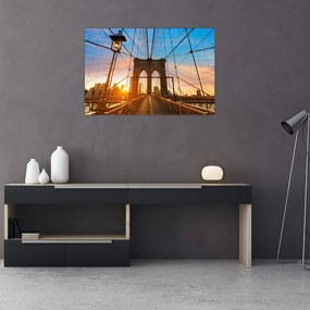 Obraz - Brooklynský most, Manhattan, New York (90x60 cm)