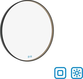 Nimco ČIERNE LED zrkadlo priem. 600 s dvoma dotykovými senzormi - ZPC 31000RVX-90