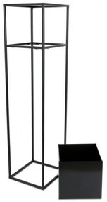 Stojan na kvety 90x24 cm čierna
