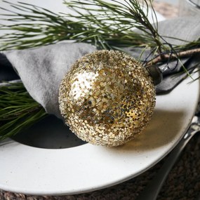 House Doctor Vianočná ozdoba Chosen Gold – set 4 ks