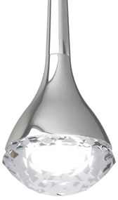Dizajnový luster Crima chrome