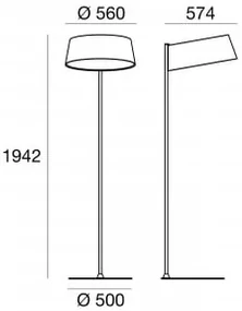 Moderné svietidlo MADE Oxygen FL2 čierna LED 8098