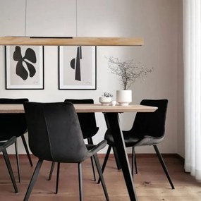 LED Luster na lanku LED/22W/230V 4000K 120 cm borovica/masív