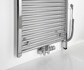 Aqualine Sapho, ALYA vykurovacie teleso rovné 450x800 mm, stredové pripojenie, chróm, 1145-01