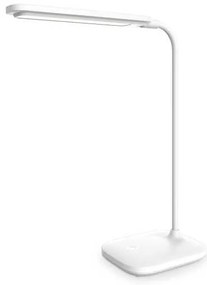 Stolná lampa Platinet 5 W, batéria + USB, biela