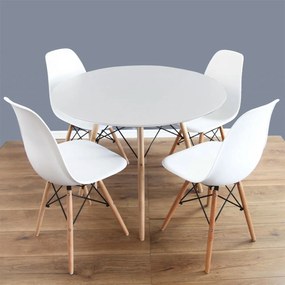 Stôl Larry Round, Farby:: biela Mirjan24 5902928777772