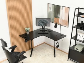 PC stolík Matts C (čierne drevo + čierna). Vlastná spoľahlivá doprava až k Vám domov. 1109794