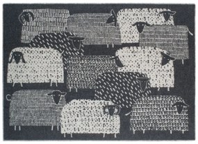 Vlnená deka Päkäpäät 130x180, čierna