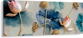 Obraz s kvetmi (120x50 cm)