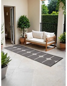 Čierno-biely vnútorný a vonkajší behúň 80x250 cm Duet Bowen – NORTHRUGS