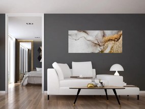Obraz - Mramorový atrament (120x50 cm)