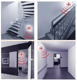 STEINEL 738013-RS16L - Kúpeľňové svietidlo so senzorom 1xE27/60W/230V IP44