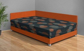 Nabytekmorava Čalúnená posteľ Aneta 110x200 cm čalúnenie: Bordó / Mega 043 červená