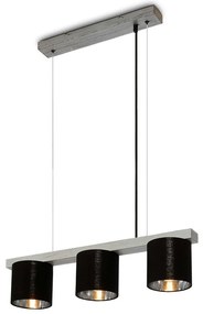 Briloner - Luster na lanku LURI 3xE14/25W/230V kaučukovník