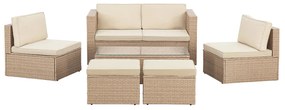 InternetovaZahrada Ratanová zostava Salou - krémová
