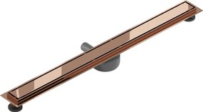 Mexen Flat 360° M13 sprchový žľab 2v1, 80 cm, ružové zlato, 1610080-40