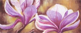 Obraz - Kvety magnólie (120x50 cm)
