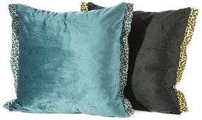 DEKORAČNÁ OBLIEČKA NA VANKÚŠ VIVIANE 45X45 CM ČIERNA